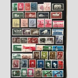 FRIM�RKER TYSKLAND DDR  | Flot tidlig samling med b.la. Luxstempler samt mappe div.   