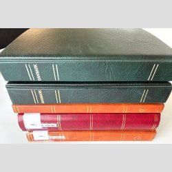 FRIM�RKER DANMARK | SAMLING + LAGER | 2 stk. Stender fortryksalbum med lommer samt lagerb�ger (Se udsnit)