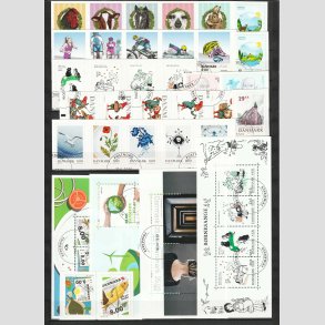 FRIM�RKER DANMARK | 2016 - Flotte enkeltm�rker + Miniark fra �rgangen 2016