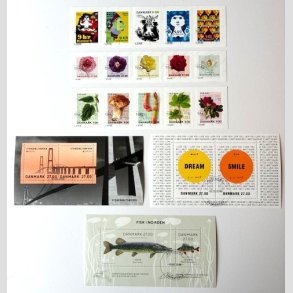 FRIM�RKER DANMARK | 2018 - Flotte enkeltm�rker + Miniark fra �rgangen 2018