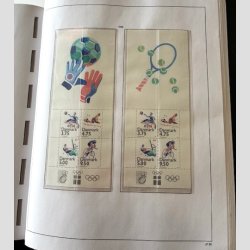 FRIM�RKER DANMARK | SAMLING + LAGER | 2 stk. Stender fortryksalbum med lommer samt lagerb�ger (Se udsnit)