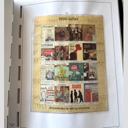 FRIM�RKER DANMARK | SAMLING + LAGER | 2 stk. Stender fortryksalbum med lommer samt lagerb�ger (Se udsnit)