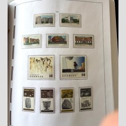 FRIM�RKER DANMARK | SAMLING + LAGER | 2 stk. Stender fortryksalbum med lommer samt lagerb�ger (Se udsnit)