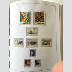 FRIM�RKER DANMARK | SAMLING + LAGER | 2 stk. Stender fortryksalbum med lommer samt lagerb�ger (Se udsnit)