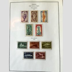 FRIM�RKER TYSKLAND/DANZIG  | P�n samling p� hjemmelavede albumsider, Postfrisk/Ubrugt/Stemplet (Se udsnit)  