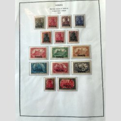 FRIM�RKER TYSKLAND/DANZIG  | P�n samling p� hjemmelavede albumsider, Postfrisk/Ubrugt/Stemplet (Se udsnit)  