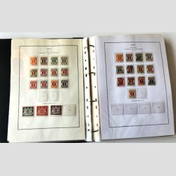 FRIM�RKER TYSKLAND/DANZIG  | P�n samling p� hjemmelavede albumsider, Postfrisk/Ubrugt/Stemplet (Se udsnit)  