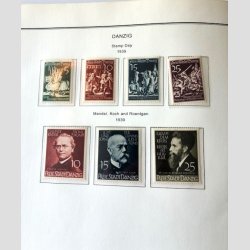 FRIM�RKER TYSKLAND/DANZIG  | P�n samling p� hjemmelavede albumsider, Postfrisk/Ubrugt/Stemplet (Se udsnit)  