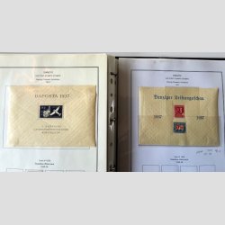 FRIM�RKER TYSKLAND/DANZIG  | P�n samling p� hjemmelavede albumsider, Postfrisk/Ubrugt/Stemplet (Se udsnit)  