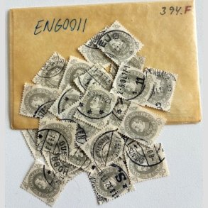 FRIM�RKER DANMARK | 1930 - AFA 191 - Chr. X 60 �r. - 20 �re gr� x 25 stk. i pose - Stemplet (AFA kr. 1.500)