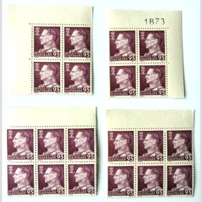 FRIM�RKER DANMARK | 1963 - AFA 419 - Fr. IX 95 �re m�rkr�dlilla x 20 stk. - Postfrisk