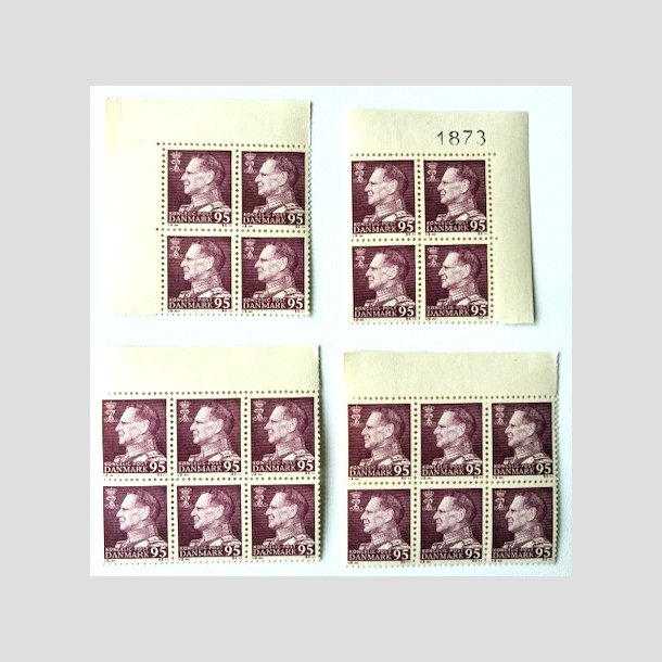 FRIM�RKER DANMARK | 1963 - AFA 419 - Fr. IX 95 �re m�rkr�dlilla x 20 stk. - Postfrisk