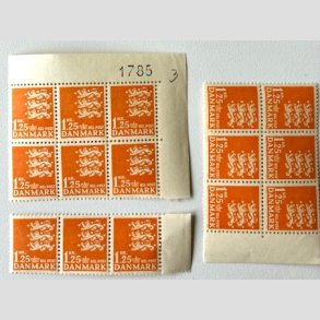 FRIM�RKER DANMARK | 1962 - AFA 404 - Rigsv�ben 1,25 Kr. orange x 15 stk. - Postfrisk