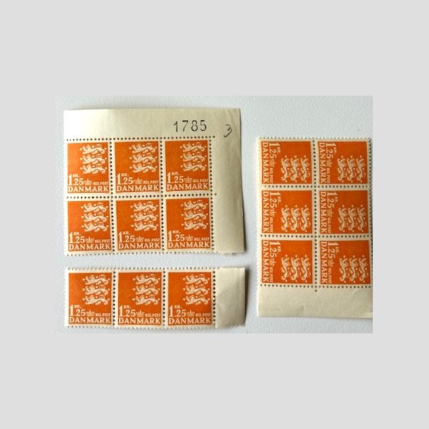 FRIM�RKER DANMARK | 1962 - AFA 404 - Rigsv�ben 1,25 Kr. orange x 15 stk. - Postfrisk