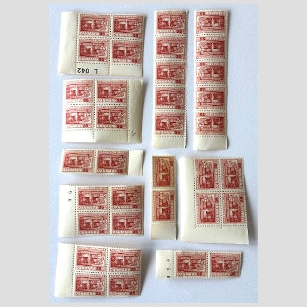 FRIM�RKER DANMARK | 1964 - AFA 422F - Gr�nseforeningen - 35 + 10 �re x 36 stk. - Postfrisk