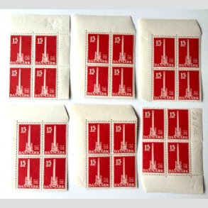 FRIM�RKER DANMARK | 1938 - AFA 244 - Stavnsb�ndet 15 �re r�d x 24 stk. - Postfrisk