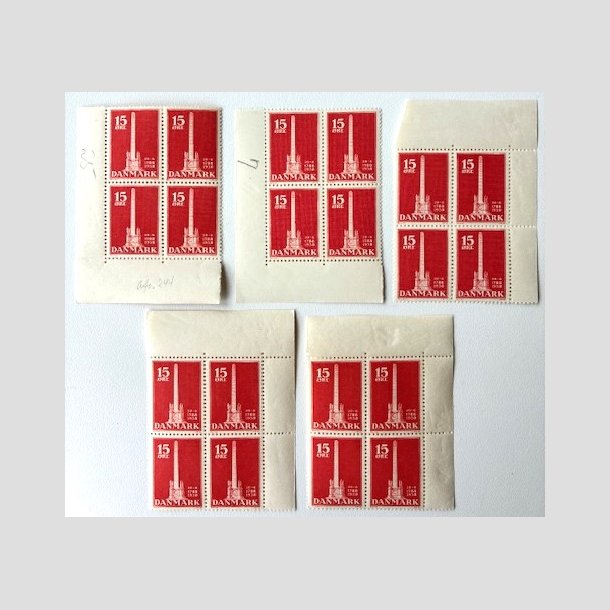 FRIM�RKER DANMARK | 1938 - AFA 244 - Stavnsb�ndet 15 �re r�d x 24 stk. - Postfrisk