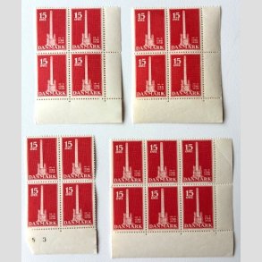 FRIM�RKER DANMARK | 1938 - AFA 244 - Stavnsb�ndet 15 �re r�d x 18 stk. - Postfrisk
