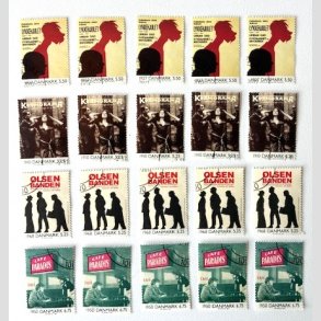 FRIM�RKER DANMARK | 2000 - AFA 1237-68 - 1900-tallet - 5 x 4 forskellige v�rdier - Flot hj�rnestemplet