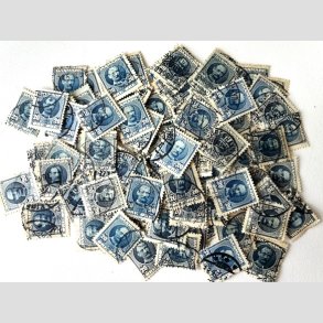 FRIM�RKER DANMARK | 1907 - AFA 56,(56a) - Frederik VIII 20 �re bl� x 100 stk. - Stemplet 