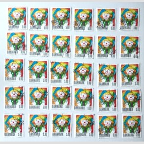 FRIM�RKER DANMARK | 2002 - AFA 1320 - Cirkus - 5,00 Kr. x 30 stk. - Flot hj�rnestemplet