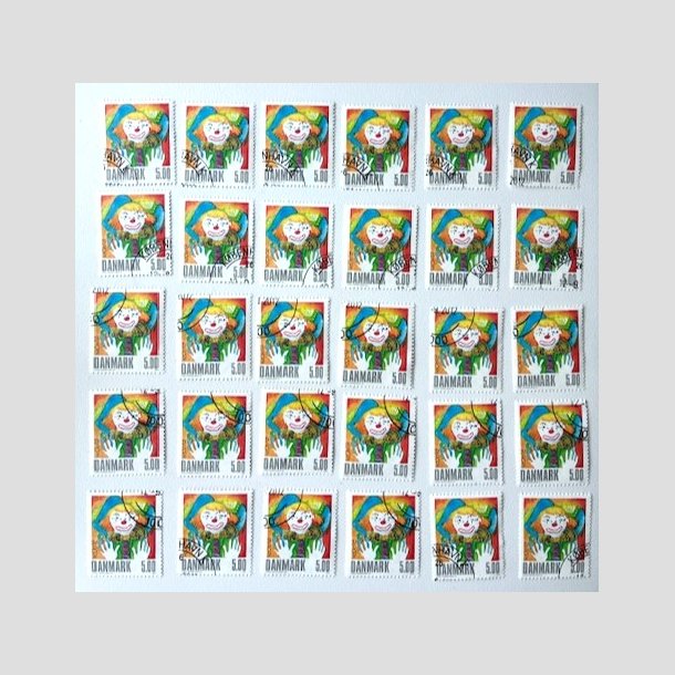 FRIM�RKER DANMARK | 2002 - AFA 1320 - Cirkus - 5,00 Kr. x 30 stk. - Flot hj�rnestemplet