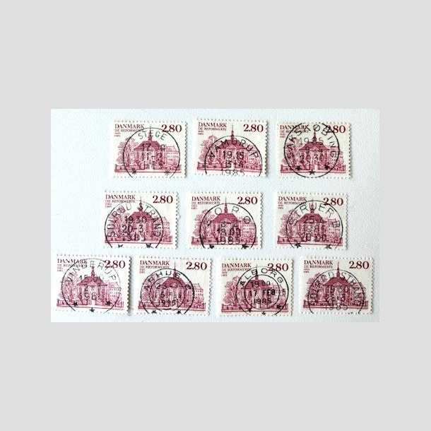 FRIM�RKER DANMARK | 1985 - AFA 825 - Reformerte meninghed 300 �r - 2,80 Kr. x 10 stk. - Pragt Stemplet