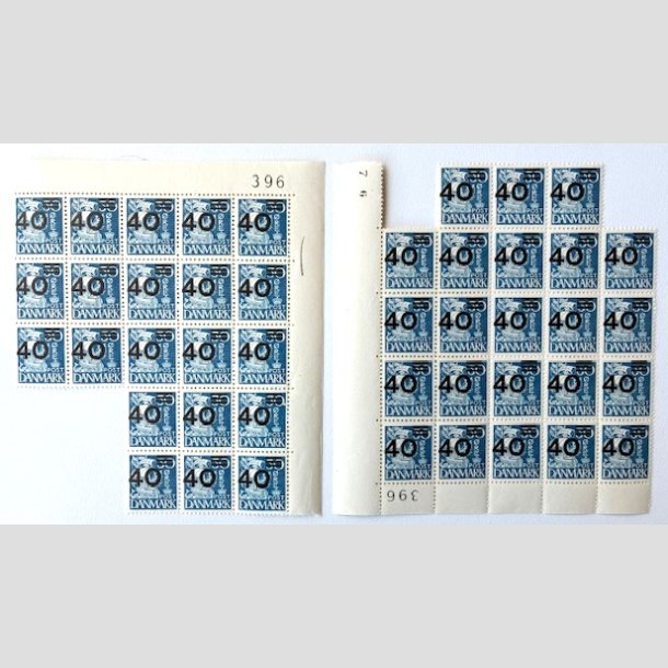 FRIM�RKER DANMARK | 1940 - AFA 265 - 40/30 �re bl� Provisorier x 44 stk. - Postfrisk