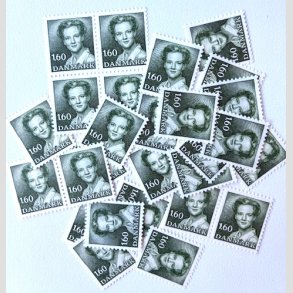FRIM�RKER DANMARK | 1982-83 - AFA 756 - Dronning Margrethe - 1,60 kr. gr�n x 27 stk. - Postfrisk