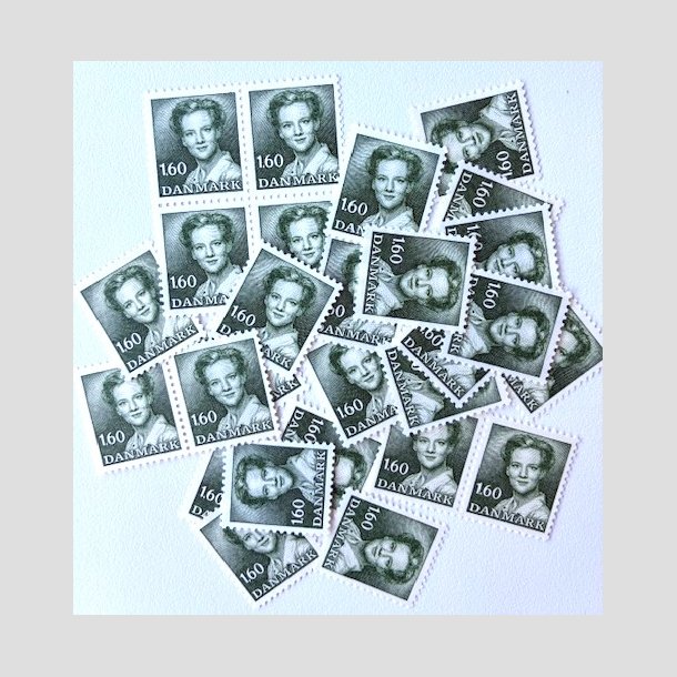 FRIM�RKER DANMARK | 1982-83 - AFA 756 - Dronning Margrethe - 1,60 kr. gr�n x 27 stk. - Postfrisk