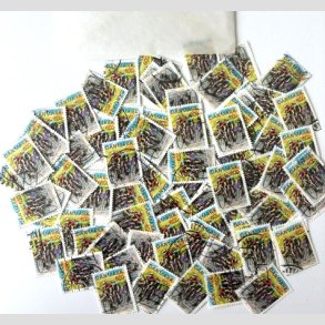 FRIM�RKER DANMARK | 1985 - AFA 838 - Sport - 6,00 Kr. flerfarvet pose med 75 stk. - Stemplet