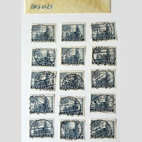 FRIM�RKER DANMARK | 1936 - AFA 233 - Reformationen - 30 �re bl� x 15 stk. i pose - Pragt Stemplet
