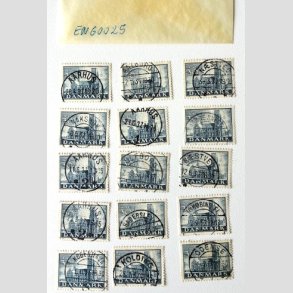 FRIM�RKER DANMARK | 1936 - AFA 233 - Reformationen - 30 �re bl� x 15 stk. i pose - Pragt Stemplet
