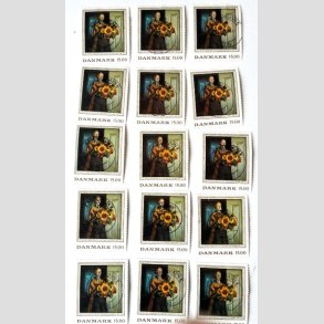 FRIM�RKER DANMARK | 1996 - AFA 1132 - Michael Ancher - 15,00 Kr. x 15 stk. - Lux Stemplet