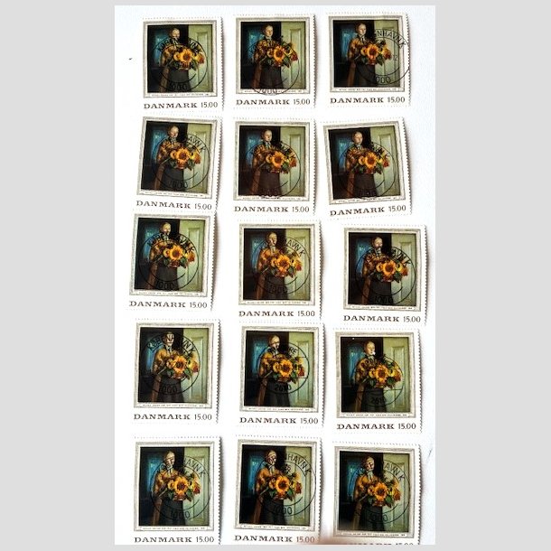 FRIM�RKER DANMARK | 1996 - AFA 1132 - Michael Ancher - 15,00 Kr. x 15 stk. - Lux Stemplet
