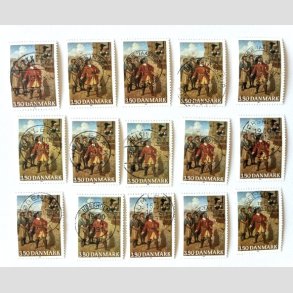 FRIM�RKER DANMARK | 1990 - AFA 978 - Tordenskiold 300 �ret - 3,50 Kr. x 15 stk. - Lux/Pragt Stemplet