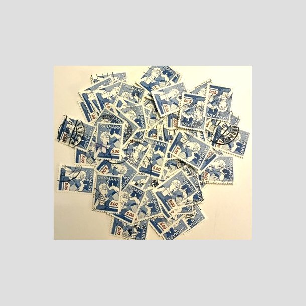 FRIM�RKER DANMARK | 1992 - AFA 1031 - Danske tegneseriefigurer - 5,00 Kr. 100 stk. i pose - Stemplet