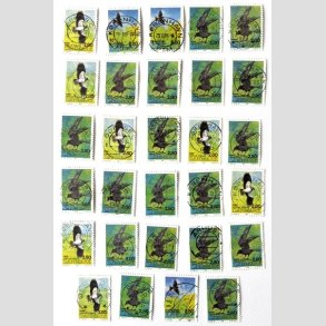 FRIM�RKER DANMARK | 1986 - AFA 864+67 - Danske fugle - 2,80 Kr. flerfarvet x 29 stk. - Flot Stemplet