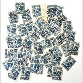 FRIM�RKER DANMARK | 1947 - AFA 301 - Modstandsbev�gelsen - 40 + 5 �re x 45 stk. - P�nt Stemplet (AFA 405,-)