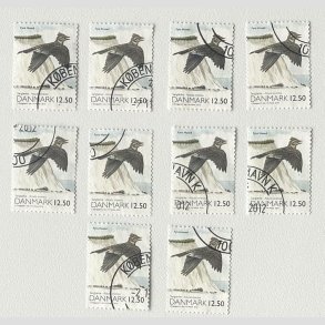 FRIM�RKER DANMARK | 2010 - AFA 1602E - Danmarks natur - 12,50 Kr. x 10 stk. - Flot Stemplet