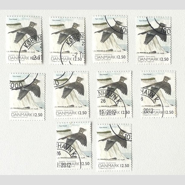 FRIM�RKER DANMARK | 2010 - AFA 1602E - Danmarks natur - 12,50 Kr. x 10 stk. - Flot Stemplet