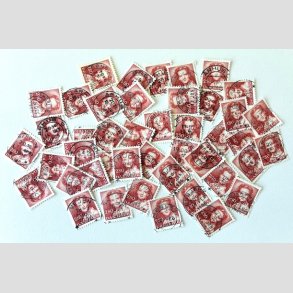 FRIM�RKER DANMARK | 1985 - AFA 820 - Dronning Margrethe - 2,80 Kr. r�d x ca. 50 stk. - Pragt/Lux Stemplet