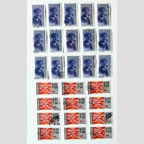 FRIM�RKER DANMARK | 1998 - AFA 1178+1186 - 15 stk. + 12 stk. - Stemplet