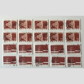 FRIM�RKER DANMARK | 1980-82 - AFA 694+746 - 10 stk. af hver - P�nt Stemplet