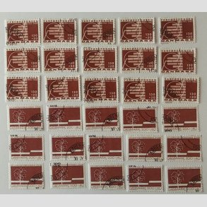 FRIM�RKER DANMARK | 1980-82 - AFA 694+746 - 15 stk. af hver - P�nt Stemplet