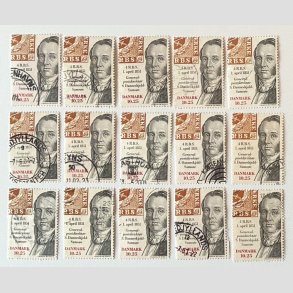 FRIM�RKER DANMARK | 2001 - AFA 1279 - Frim�rket 150 �r - 15 x 10,25 Kr. - Stemplet
