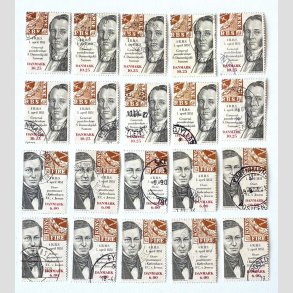 FRIM�RKER DANMARK | 2001 - AFA 1279+78 - Frim�rket 150 �r - 10 x 10,25 Kr. + 10 x 6,50 kr. - Stemplet