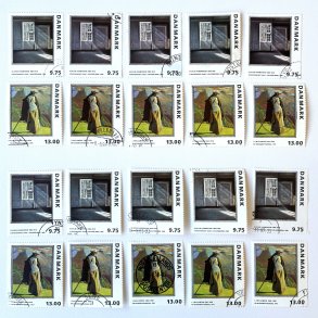 FRIM�RKER DANMARK | 1997 - AFA 1158+59 - 10 x 9,75 kr. + 10 x 13,00 kr. - Stemplet 