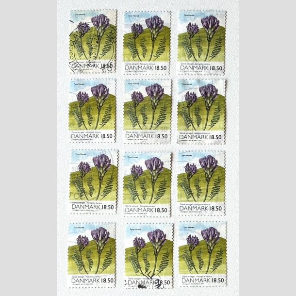 FRIM�RKER DANMARK | 2010 - AFA 1603 - Danmarks natur - 12 x 18,50 Kr. flerfarvet - Let Stemplet