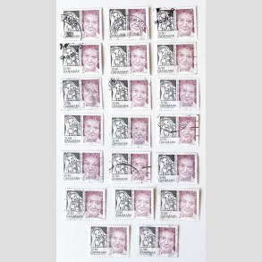 FRIM�RKER DANMARK | 2010 - AFA 1635E - Store danskere 3. - 20 x 12,50 Kr. Dea Trier M�rch - Stemplet